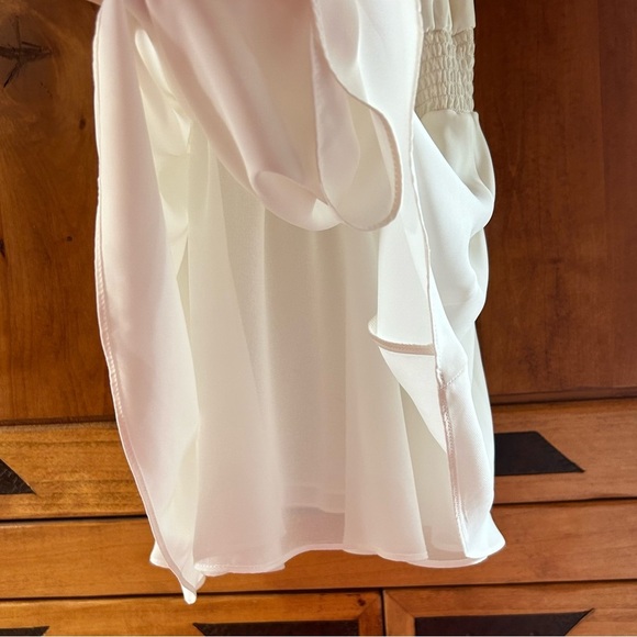 Amanda Uprichard Kimmie High
Neck Mini Dress in Ivory Sz L - Picture 7 of 10